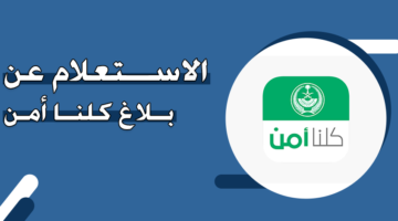 الاستعلام عن بلاغ كلنا أمن