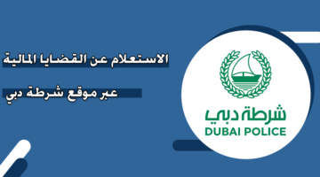الاستعلام عن القضايا المالية عبر موقع شرطة دبي ‏