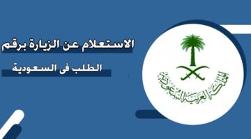 الاستعلام عن الزيارة برقم الطلب في السعودية