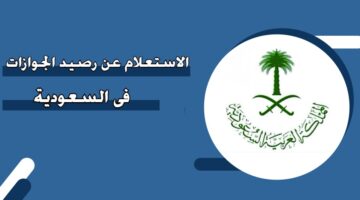 الاستعلام عن رصيد الجوازات في السعودية