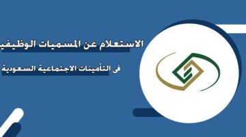 الاستعلام عن المسميات الوظيفية في التأمينات الاجتماعية السعودية